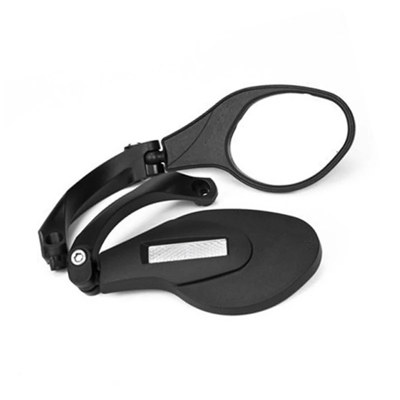360 Degree Bicycle Mirror Handlebar Mount MTB Road Bike Rearview Safety Cycling Flexible Back Mirrors Folded Blind BC0431