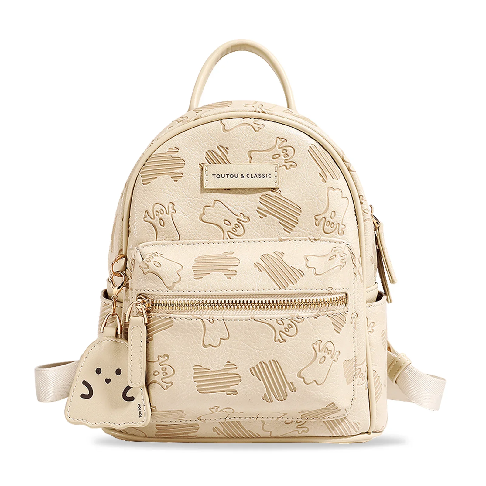 TOUTOU 2023 New Cute Print High Capacity Backpack, Fashionable Japanese and Korean Style Versatile Student  Backpack
