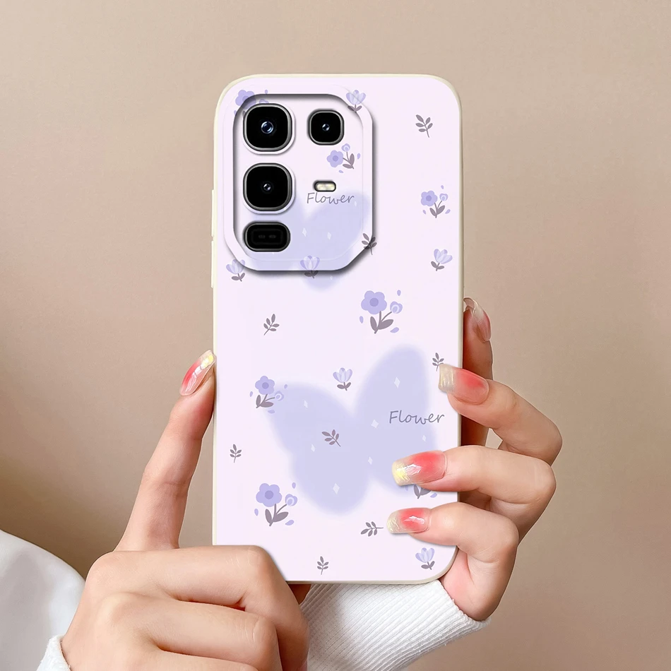 Cartoon Cute Design Phone Case - Full Protection Soft Liquid Silicone Back Cover Bumper