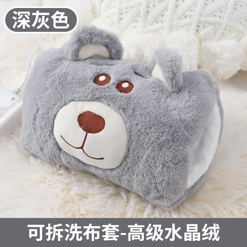 

Перезаряжаемый подогреватель для рук, инъекция воды, силиконовый плюшевый вкладыш, встроенная бутылка для горячей воды, сумка для горячей воды, подогреватель для рук