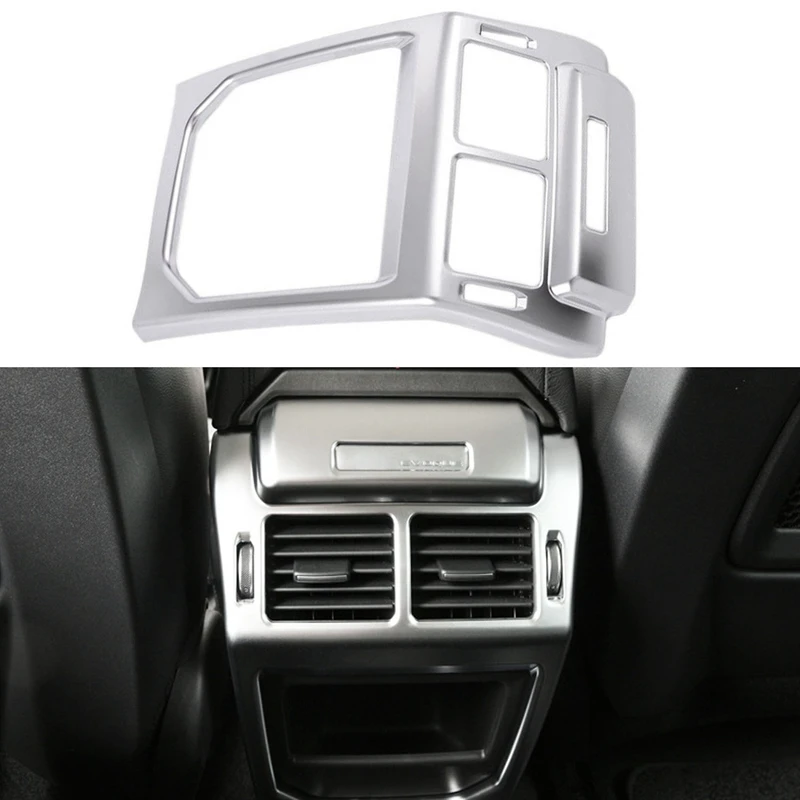 

NEW-Rear Exhaust Vent Cover Trim Air Outlet Frame Protector For Land Rover Range Rover Evoque 2014-2016 Car Interior Stying