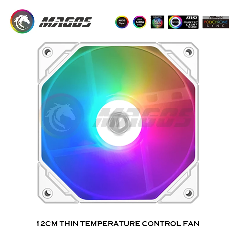 Pwm Cooling Fan 15 mm Thin Cpu Cooler Radiator para Sistema de Refrigeração de Água pc Gamer Faça Você Mesmo Gabinete Mod Computador Fino Ventilador 120 mm - Imagem 2