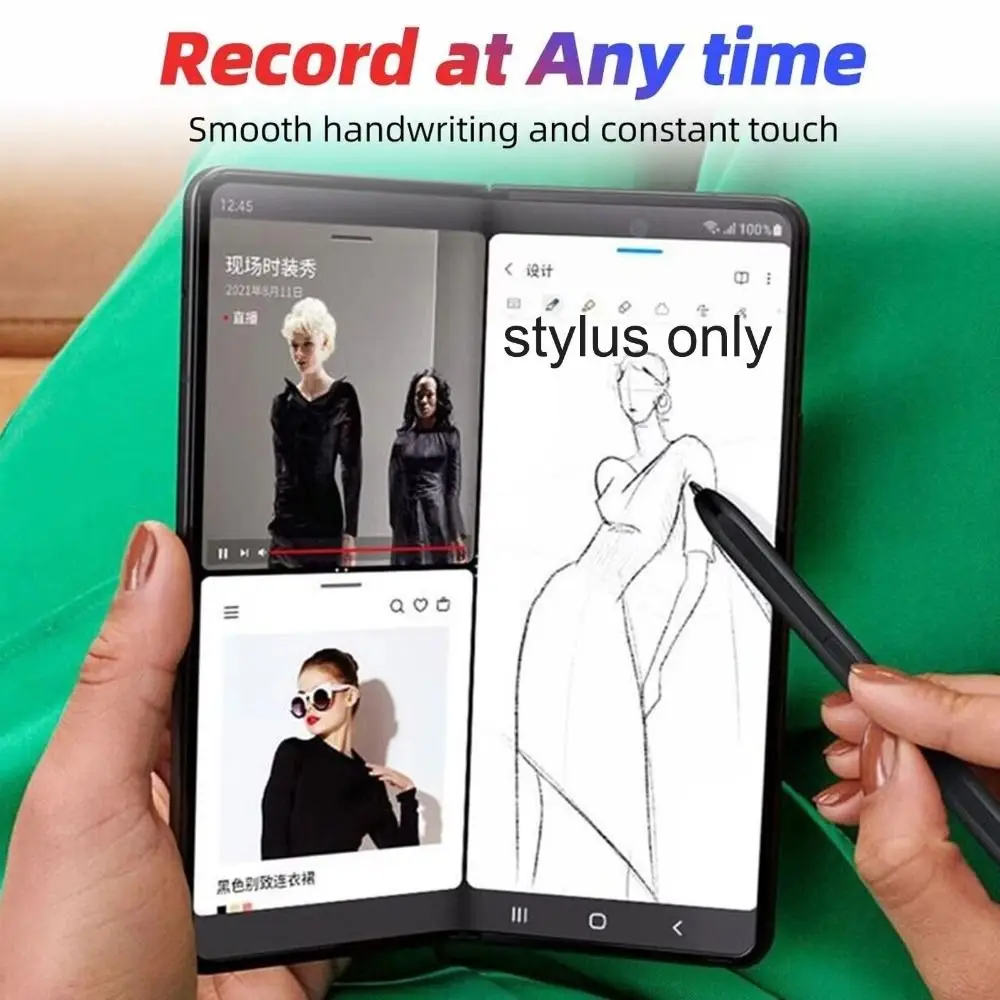 Fold Edition Portable Electromagnetic Stylus Pen Without Bluetooth