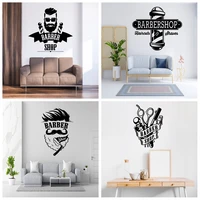 Barbershop Sticker Waterproof Vinyl Wallpaper Home Decor Wall Art Sticker Murals