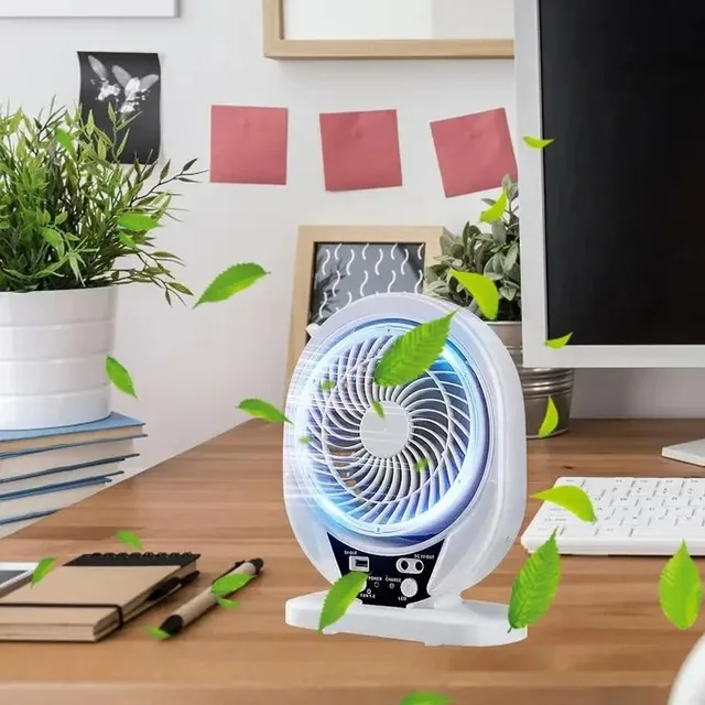 Ventilatore Solare 20W Portatile Con Pannello E Telecomando - Ideale Per Casa, Campeggio E Serre - Foto 7