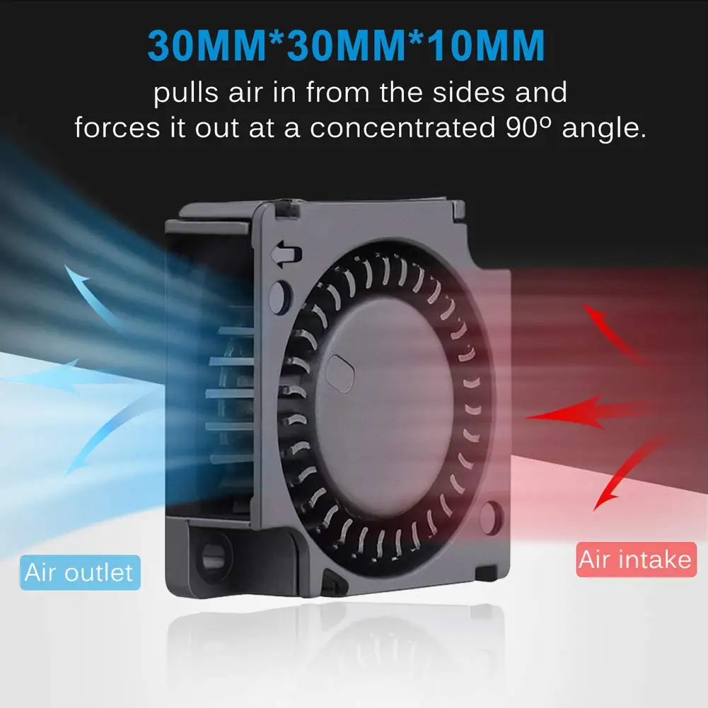 Gdstime-fã com Rolamento de Esferas Dobro 30x30x10 mm cc 5v 12v 24v 30 mm Ventilador do Turbo para Refrigerar da Impressora 3d Pcs - Imagem 3