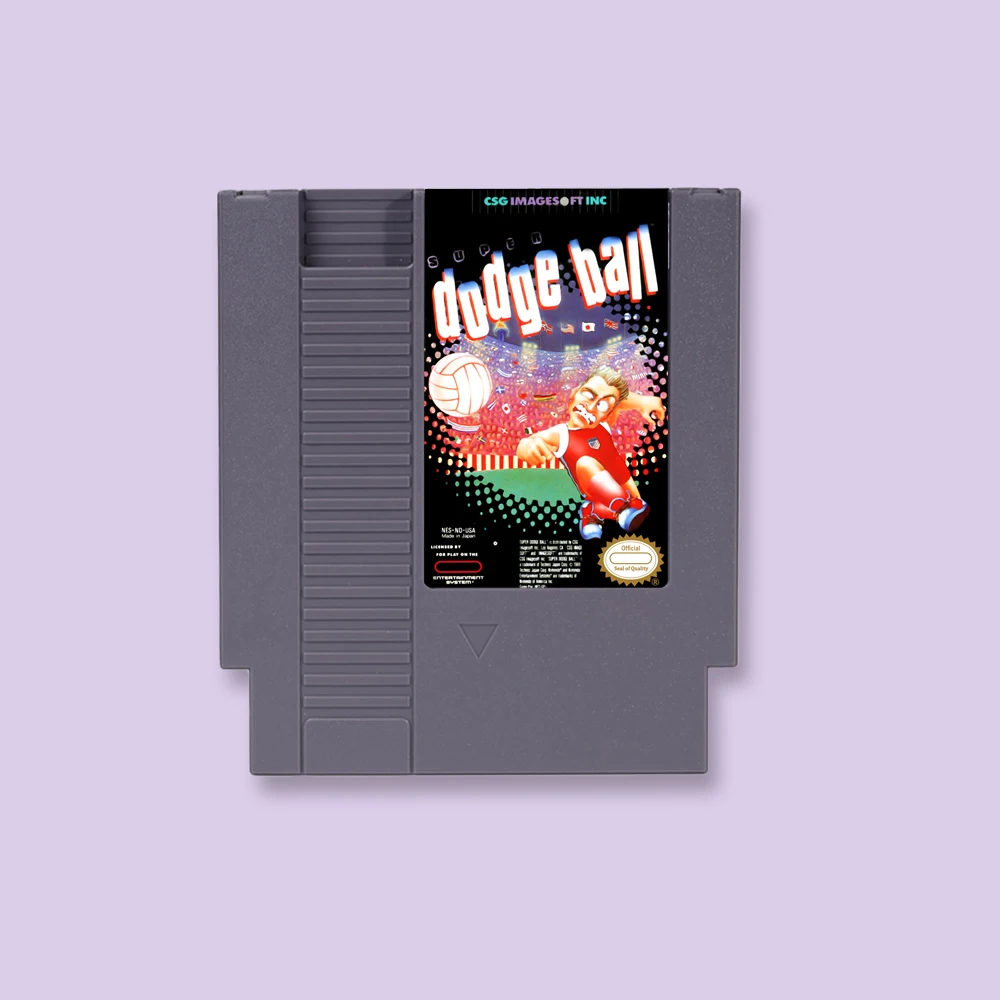 Super Dodge Ball Game Cartridge Action Game For NES 8Bit 72PIN