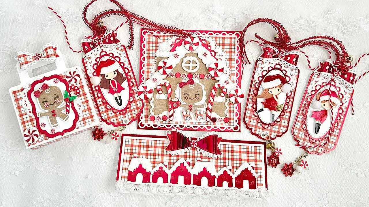 Gingerbread Cookies Die Stamp Collection New Cutting Dies for DIY Decorating Scrapbook Paper Gift Card Album Embossing Craft Die