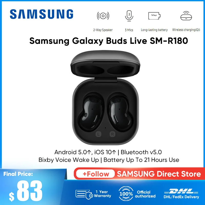 Original Samsung Galaxy Buds Live Wireless Headphones AI Noise