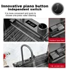 Stainless Steel Multifunctional Sink for Kitchen Sink Cuba Waterfall Sink Black Nano Wash Basin Smart 3