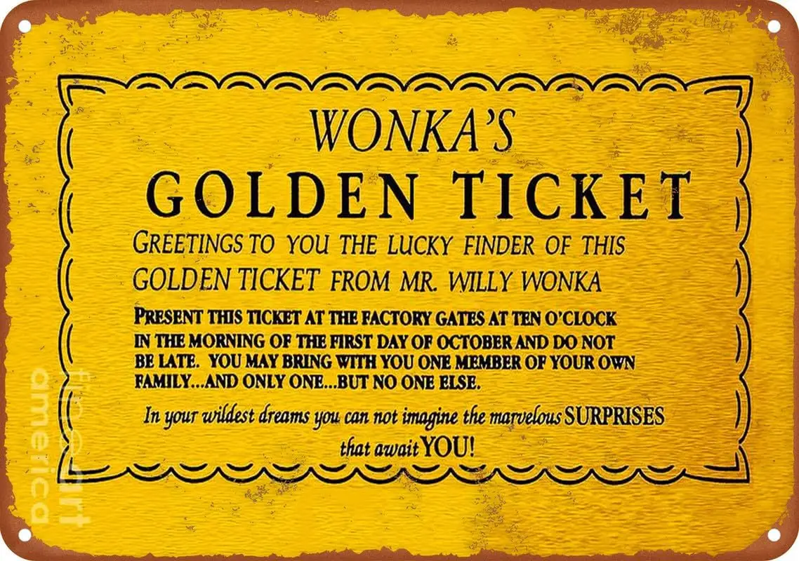 Golden gedauert Ticket Poster golden-gedauert-ticket-poster