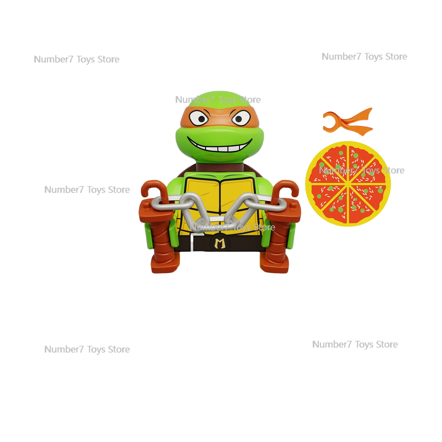 4pcs Teenage Mutant Ninja Turtles Scooter Props Character Building Blocks Cartoon Mini Action Figures Toys Kids Christmas Gifts 5