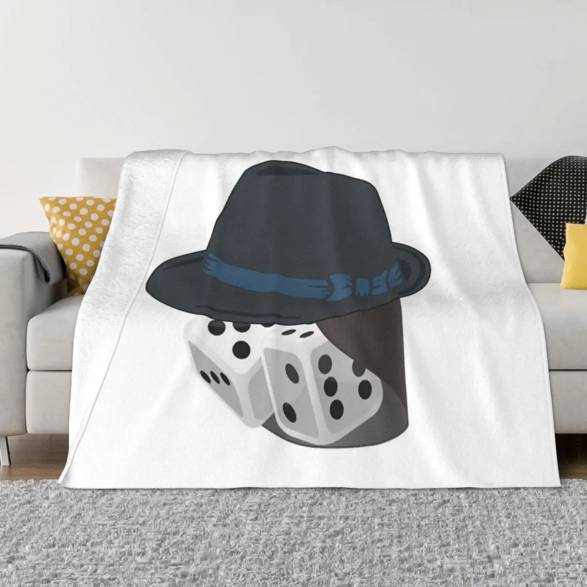 

Brian's Stupid Hat Throw Blanket Polar blankets and throws Fluffy Shaggy Blankets