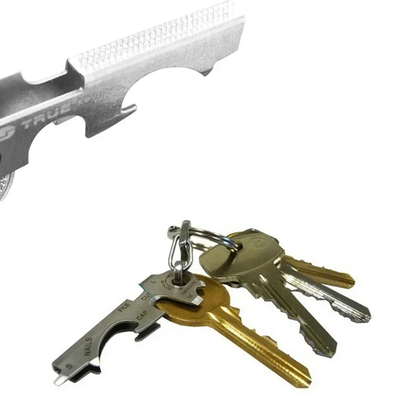 Compact 8-in-1 Multifunctional Keychain Carabiner Gadget