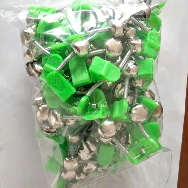 10 Pcs Fishing Accessories Plastic Clip Snap Fish Bells Fishing Rods Special Double Ring Fishing Alarm Bells 10 Pcs Fishing Accessories Plastic Clip Snap Fish Bells Fishing Rods Special Double Ring Fishing Alarm Bells