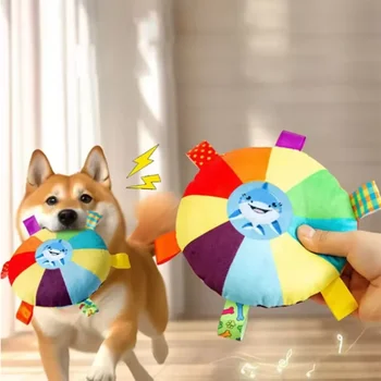 Squeaky Plush Dog Toy 1