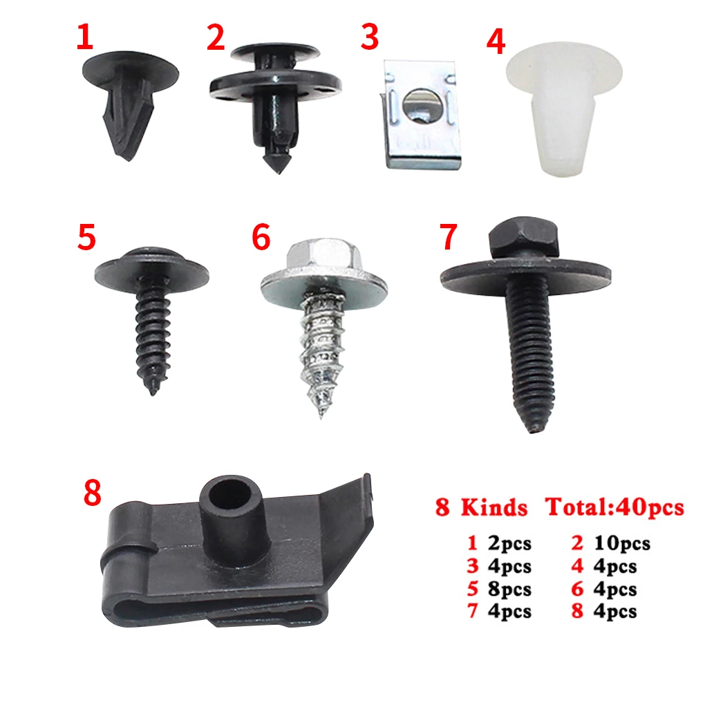 Yongse Car Engine Undertray Cover Clips Bottom Shield Guard Screws For TOYOTA AVENSIS 
