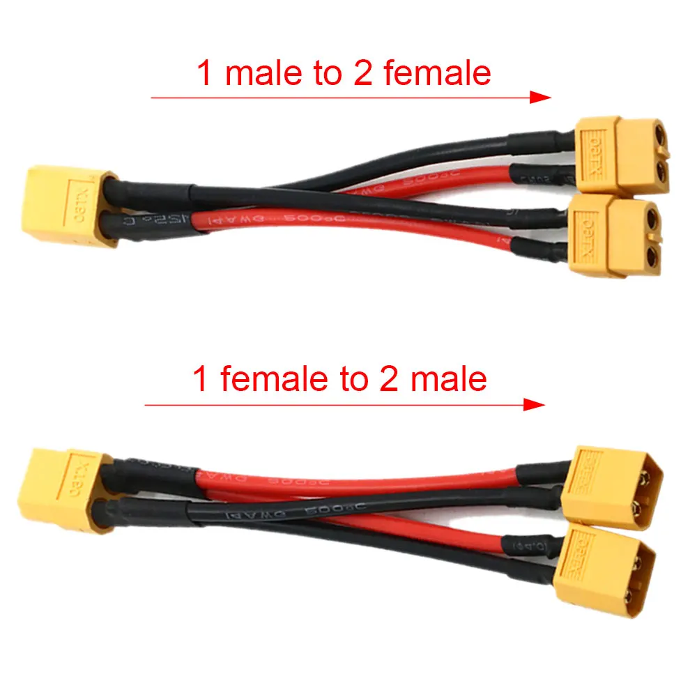 ÷  ͸ Ŀ, XT60 / Y ø Ǹ ̾, ͸  Ϳ 10 cm 14AWG