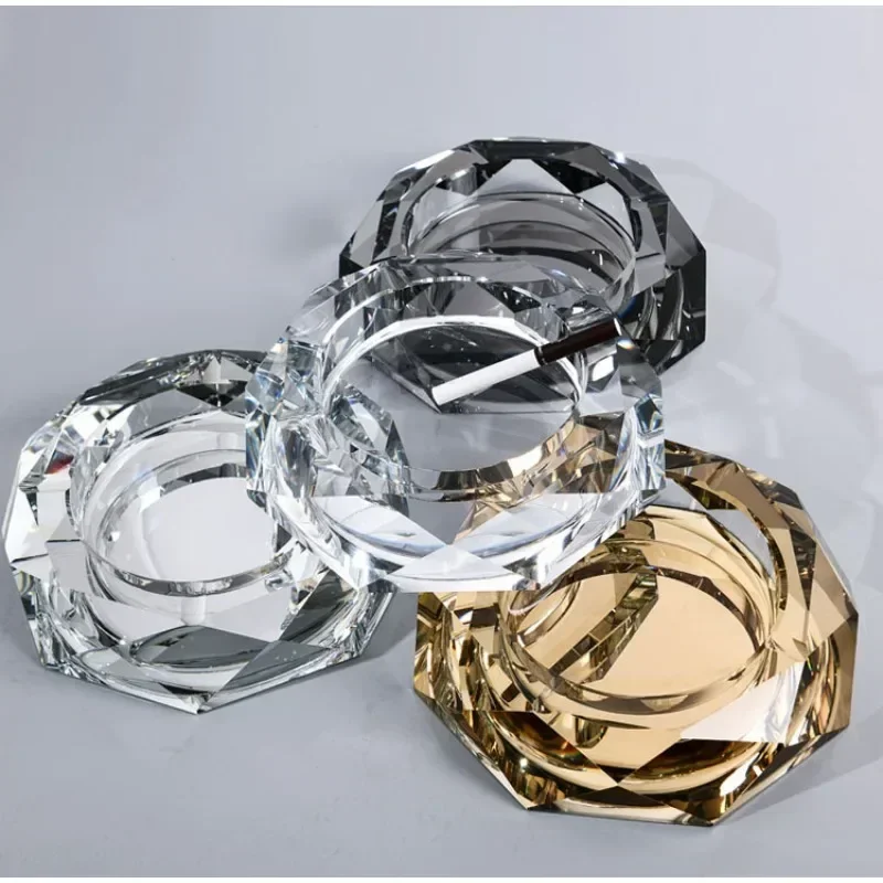 1pcs Creative crystal ashtray minimalist Nordic style ashtray cigarettes ashtray