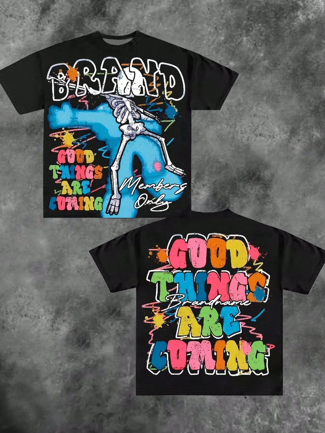 Brand Good Things Are Coming 3D Print T-Shirt Unisex Tee Y2K Retro Style Sporty Tee For Summer Street Hip Hop Style Men Clothing