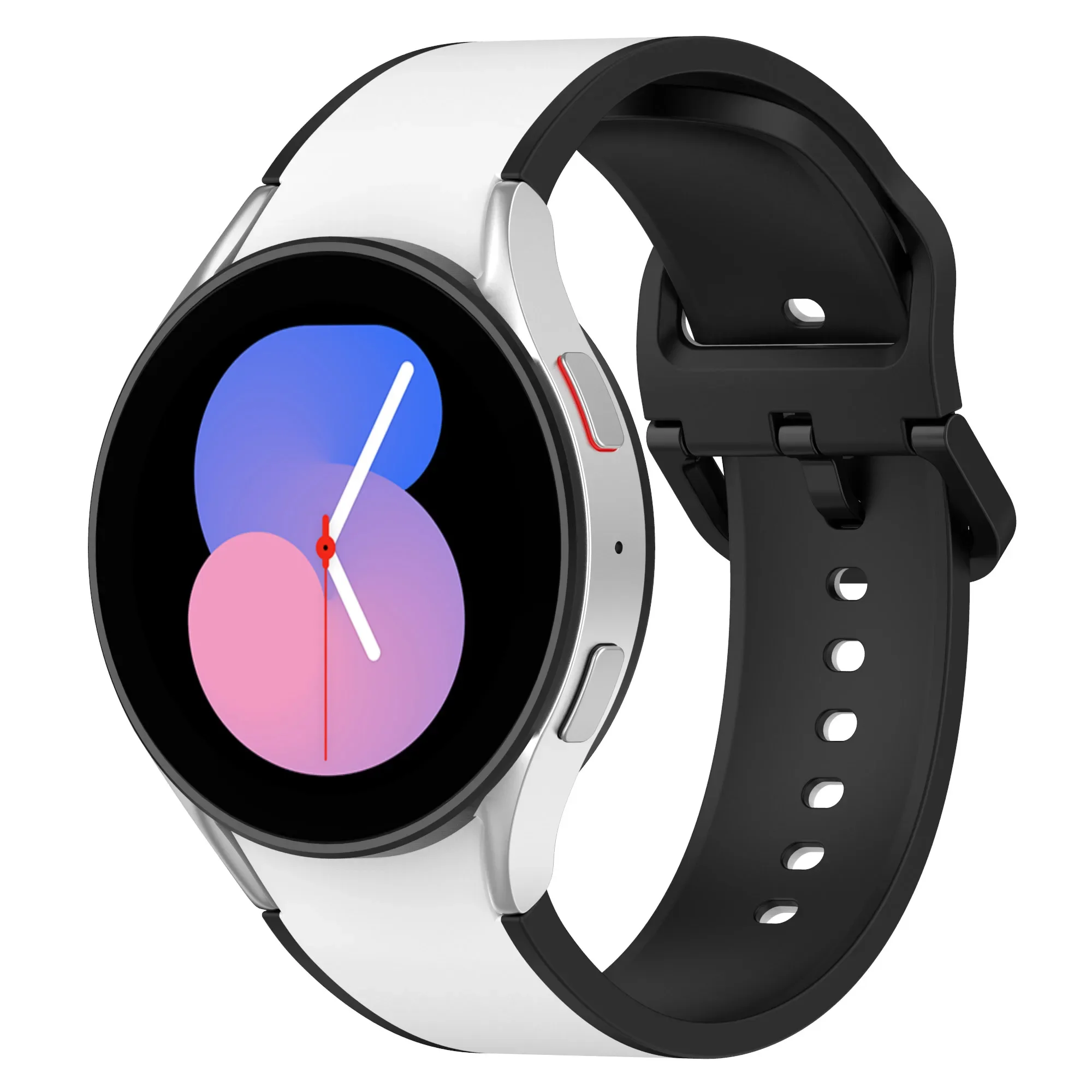 Versatile 20mm Silicone Watch Strap in Classic Design