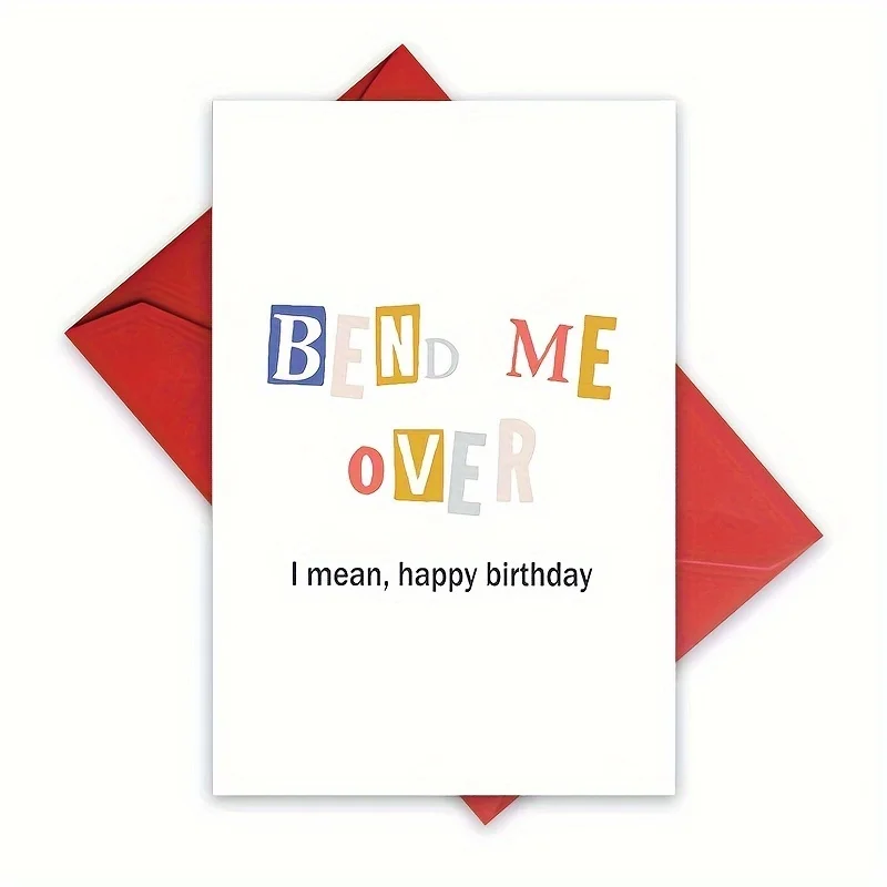 Gift Party Invitation Greeting Cards Happy Birthday Thank You DIY Decoration Blank Folding Message Card With Envelope