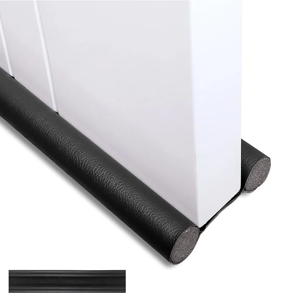 Door Bottom Seal Strip Anti Draft Soundproofing Flexible Rubber Weatherstripping Sound Proof Dust Waterproof