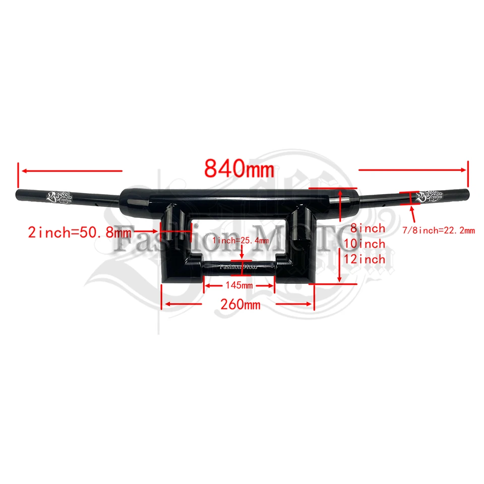 ハーレースポーツスター用モーターサイクルハンドルバー、カスタム