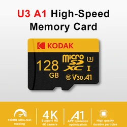 New Kodak Original TF Micro SD Card 128GB memory Card MicroSD Class 10 128GB With SD Adapter on phone Tablet Camera freeshipping