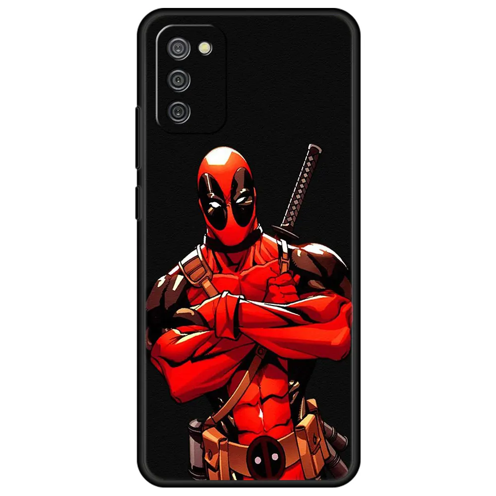 Case For Samsung A12 A52 A51 A71 A72 Funda Galaxy A11 A13 A02s A02 A22 A32 Coque A03 A13 A41 A21s A52s Cover Deadpool Samurai kawaii samsung cases