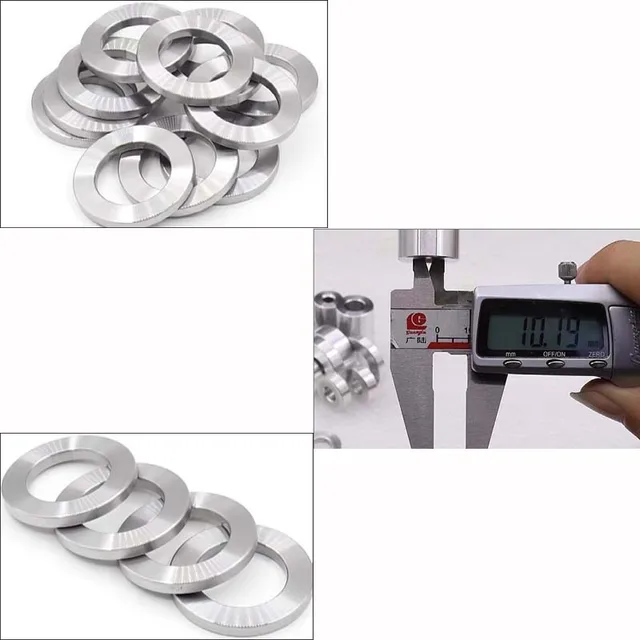 Alluminio Leggero Set Di Distanziatori In Alluminio - Diametro Esterno 28mm, Per Viti Metriche M10, M12, M14, M16, M18 Boccole Rotonde Diametro 28mm - Foto 9