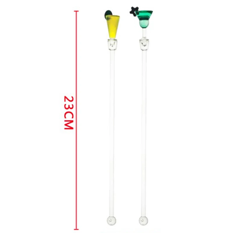 Description Picture 3 of item10Pcs 23cm Stirring Acrylic Stirrers Kitchen Juice Party Cocktail Drink Mixer Swizzle Stick Wine Agitators Bar Tools