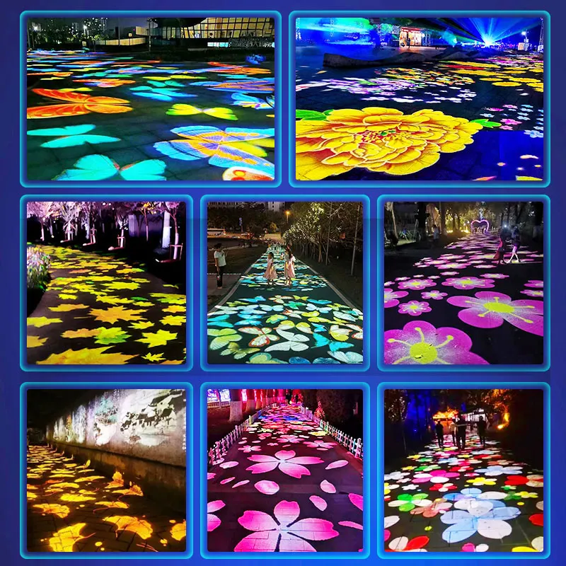 Waterproof outdoor goldfish cloud pattern dynamic fish light dynamic creative projection light outdoor water light projector