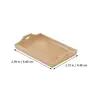 Mini Tray Model House Miniature Tray Ornament Children House Toy Tableware Eating Kitchen Dinner On Rectangular Toy 6