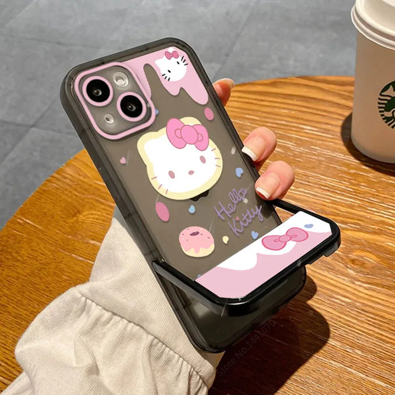 thumbnail image 1 of Bonita funda de silicona con soporte de Hello Kitty para Samsung Galaxy S22 Ultra S21 S20 FE S10 Plus Note 20 10 A42 A33 A53 A73 5G, 1 of 5