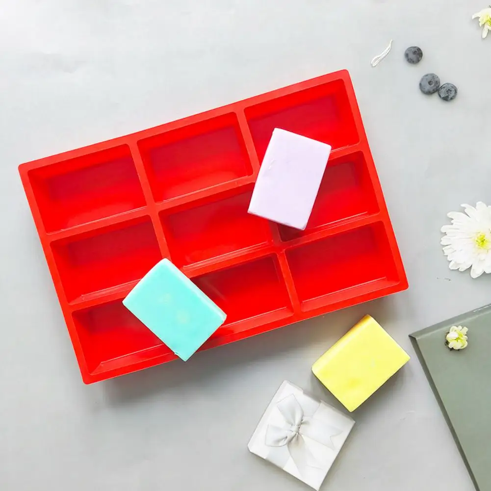 31*21cm 9-Cavity Silicone Mold Mini Loaf Pan Non-Stick Bread Pan Small Cornbread Baking Mold For Kitchen Cake Meatloaf Muffin