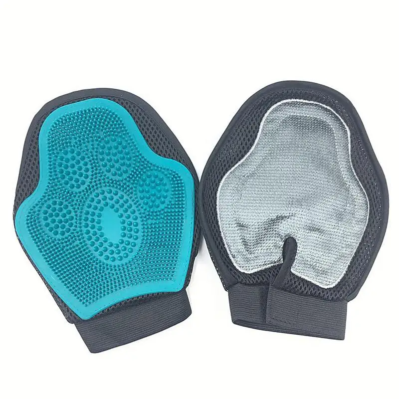 Horse Washing Mitten Horse Massage Gloves Horse Pet Hair Mitten Silicone Horse Bathing Brush Horse Massage Scrubber