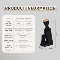 ITOP40 Plus-V1/V2 Coffee Grinder Machine 64MM Flat Titanium Burrs Adjustable Speed Version Coffee Grinder Espresso Grinder 2