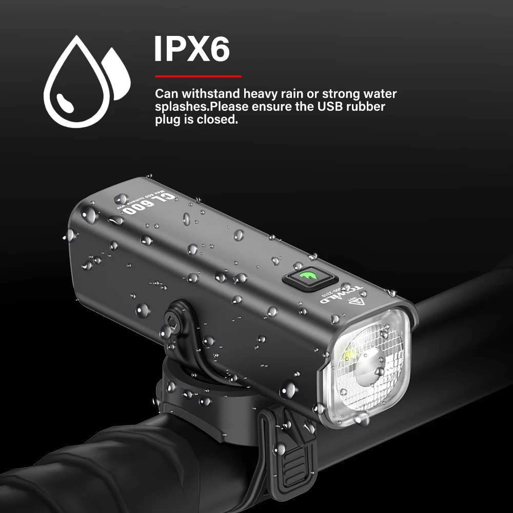 مصباح أمامي خفيف من TOWILD CL600 Lumen للدراجة من...