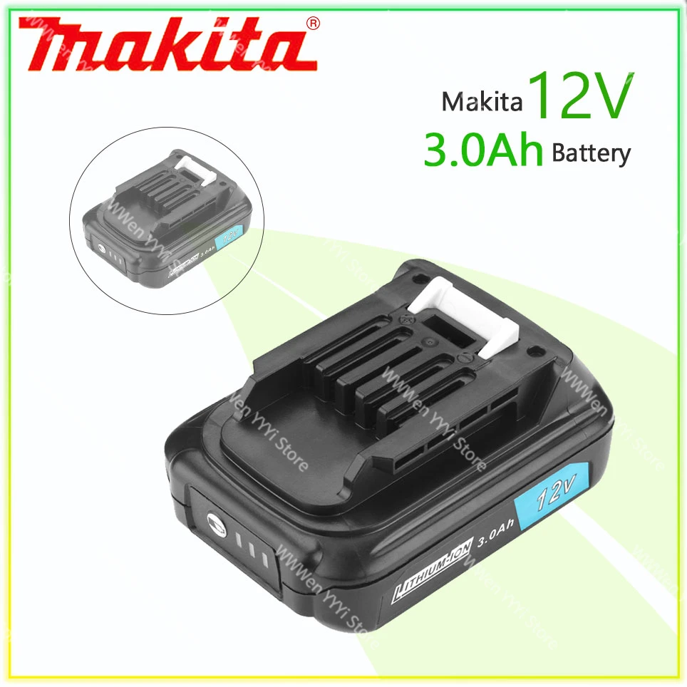 

12V Makita 3000mAh Lithium Ion Battery 197390-1 BL1015 1973901 BL1021B BL1041B BL1015B BL1020B BL1040B 3.0Ah Li-ion Battery