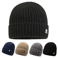 Winter Thick  Beanie Hat With Fleece Lined For Men Women Winter Solid Knitted Wool Skull Cap For Outdoor Activities & Daily Use 2