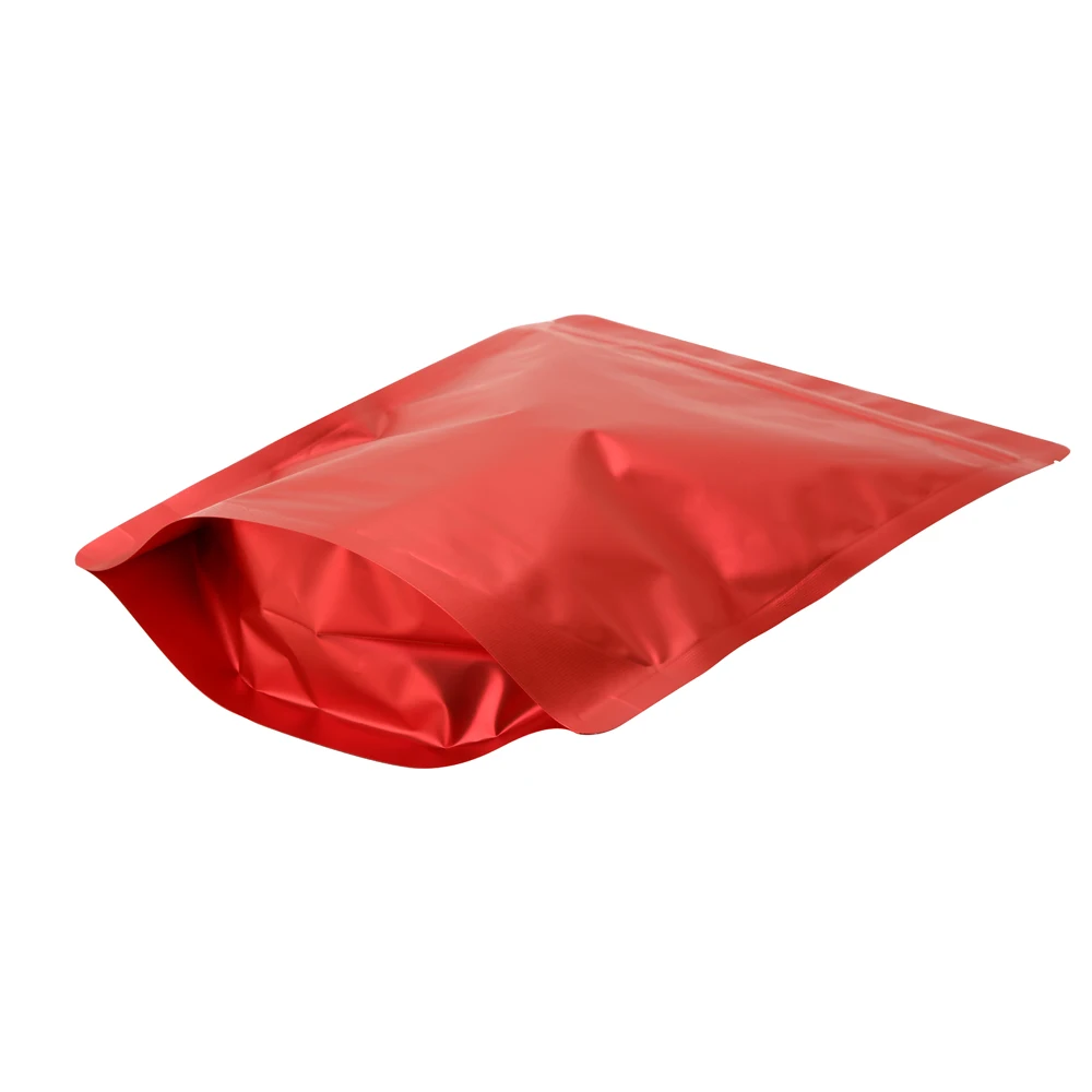 Zip Lock Bag 100pcs Colorful Stand Up Matte Aluminum Foil Zip Lock Bags Food Grade Zipper Close Packing Pouch Colors Chocolate Tea Package