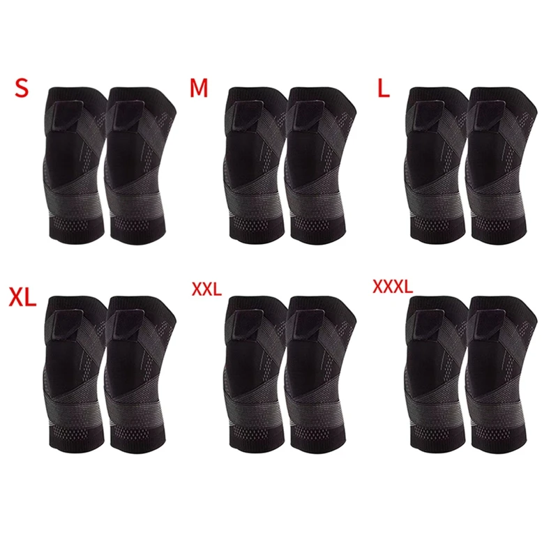 

2 шт. спортивные наколенники унисекс, защитные наколенники для мениска, компрессионный рукав для колена, наколенник, спортивные части для фитнеса