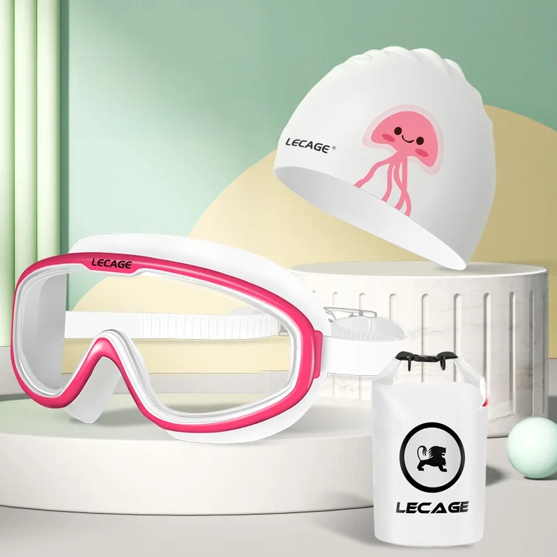 Package 7 (swimming goggles + swimming cap free swimming bag)