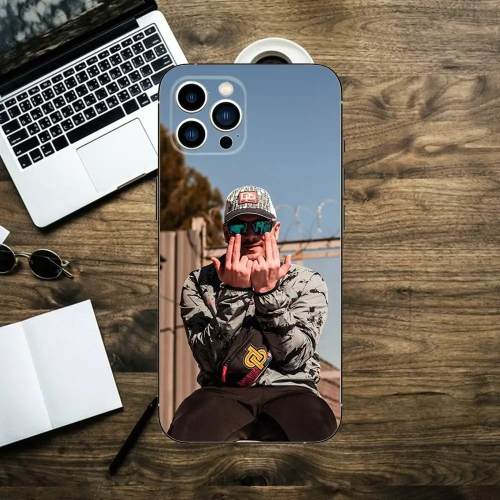 Sleek Black Silicone Phone Case by J-Julien Mari