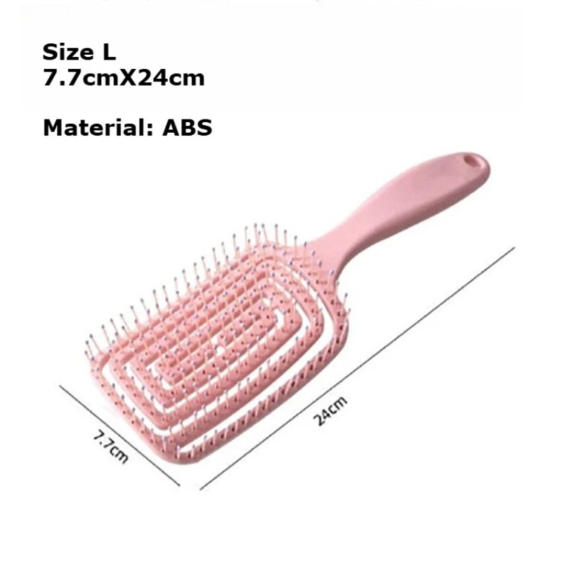 4 색 실리콘 중공 에어 쿠션 마사지 빗 볼륨화 엉킴 방지 헤어 마사지 빗 실제 머리 가발을위한 헤어 스타일링 도구