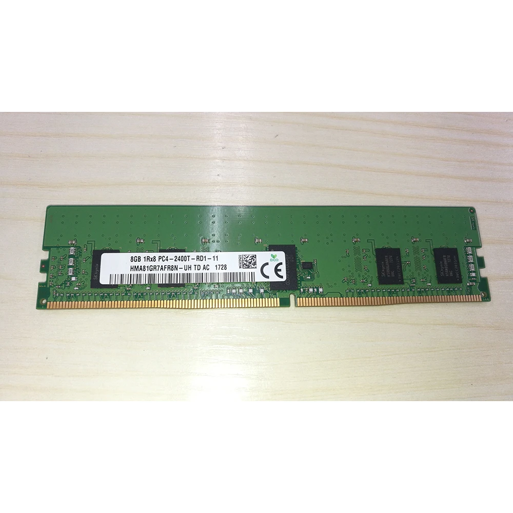 1PCS RAM 8GB 1RX8 PC4-2400T-RD1-11 HMA81GR7AFR8N-UH Server Memory High Quality