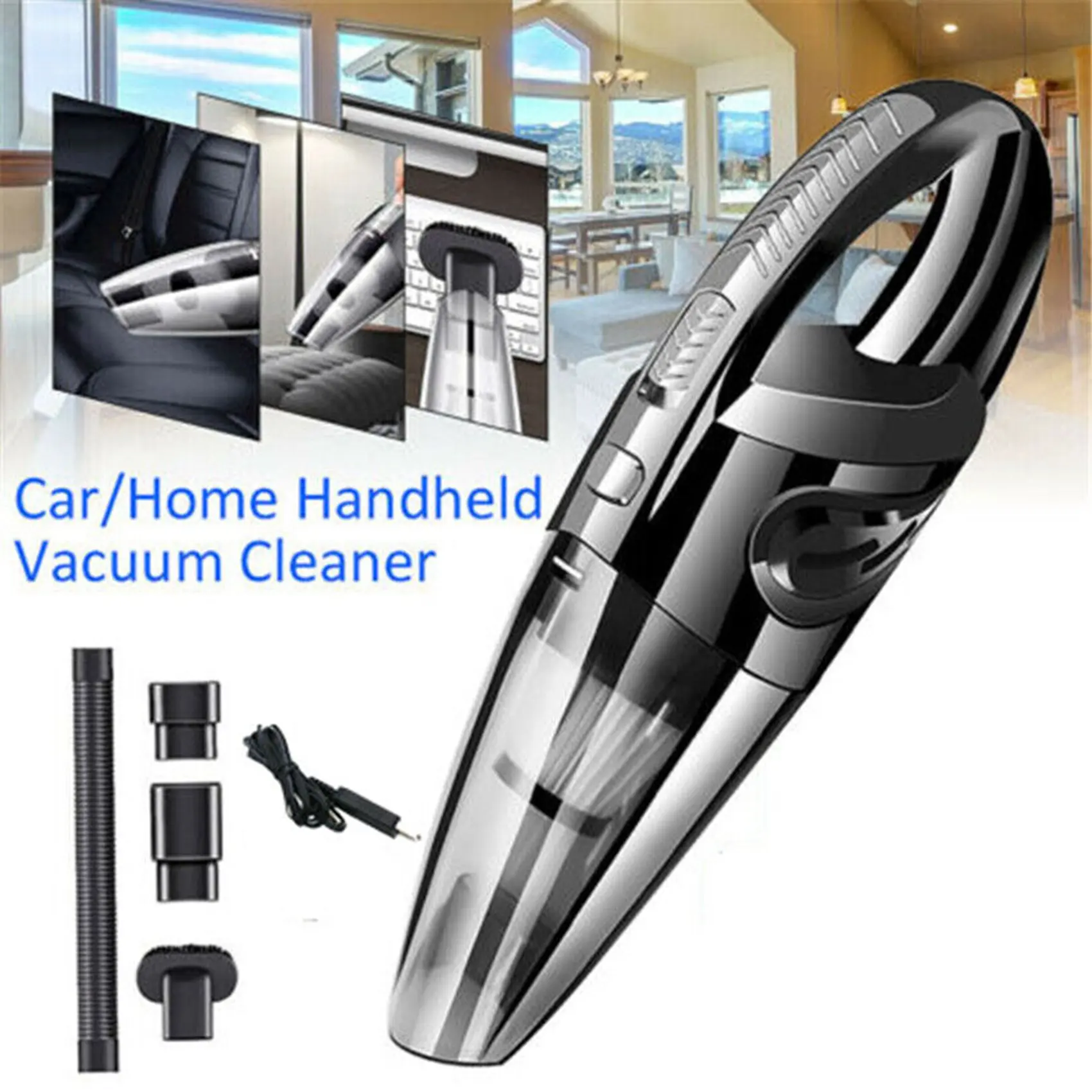 

Wireless Vacuum Cleaner for Cars Vacuum Cleaner Wireless Vacuum Cleaner Car Handheld Vacuum Cleaners Power Suction Black