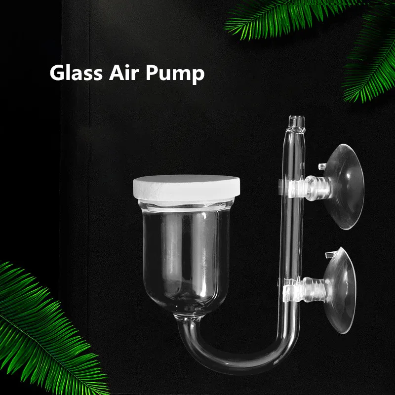 Glass Air Pump Sand Stone Aquarium Oxygen Pump Refiner Fresh Air Stone Nano Bubble Bar Aquarium Fish Tank Aerator