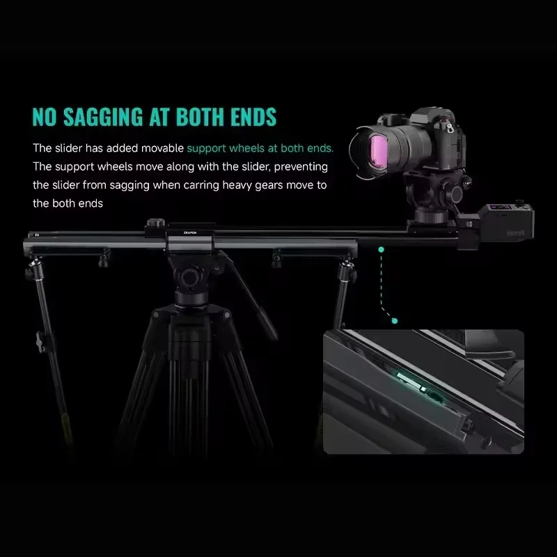 ZEAPON Micro 4 Motorized Slider Rail DSLR Camera Video Double Distance Portable Slider E500 E700 E1000 M500 M700 M1000